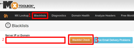Проверка BLACKLIST на MXToolBox
